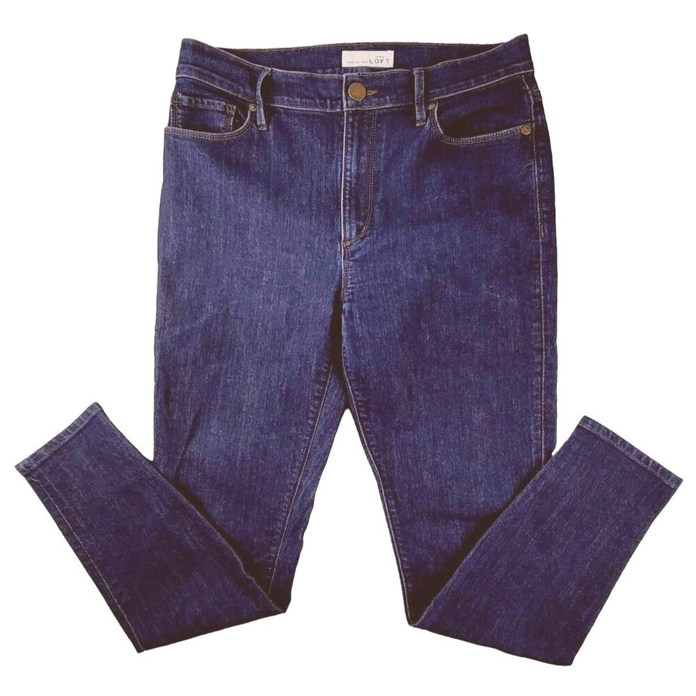 Ann Taylor Loft Womens Jeans High Waist Skinny Ankle size 4 27" JH158589